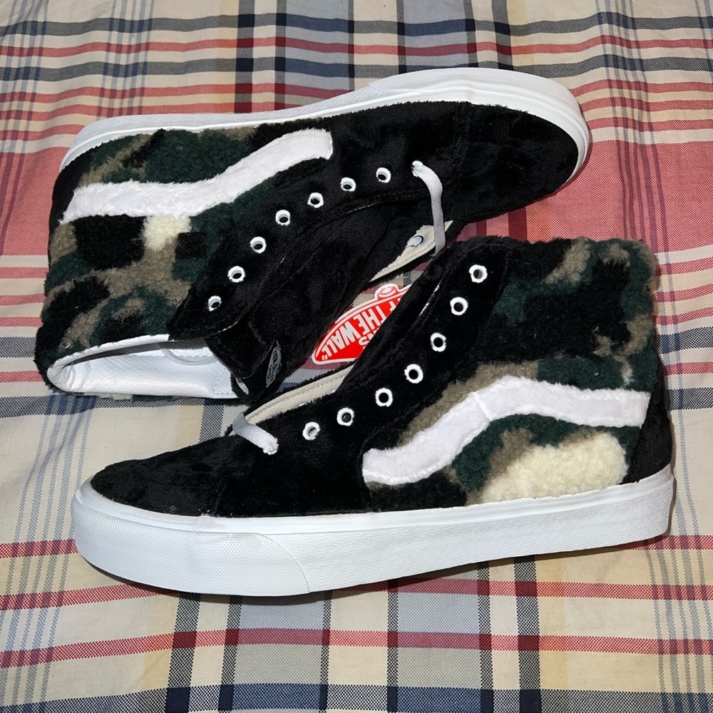 New Vans Ska8 Hi Sherpa Camo Mens SZ 13